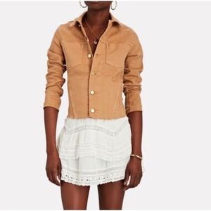 L'AGENCE Tan Jean Jacket